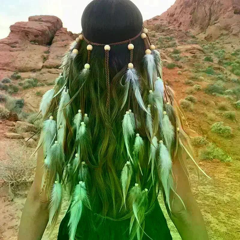 Elegant Feather Headband for Women & Girls | Party & Cosplay
