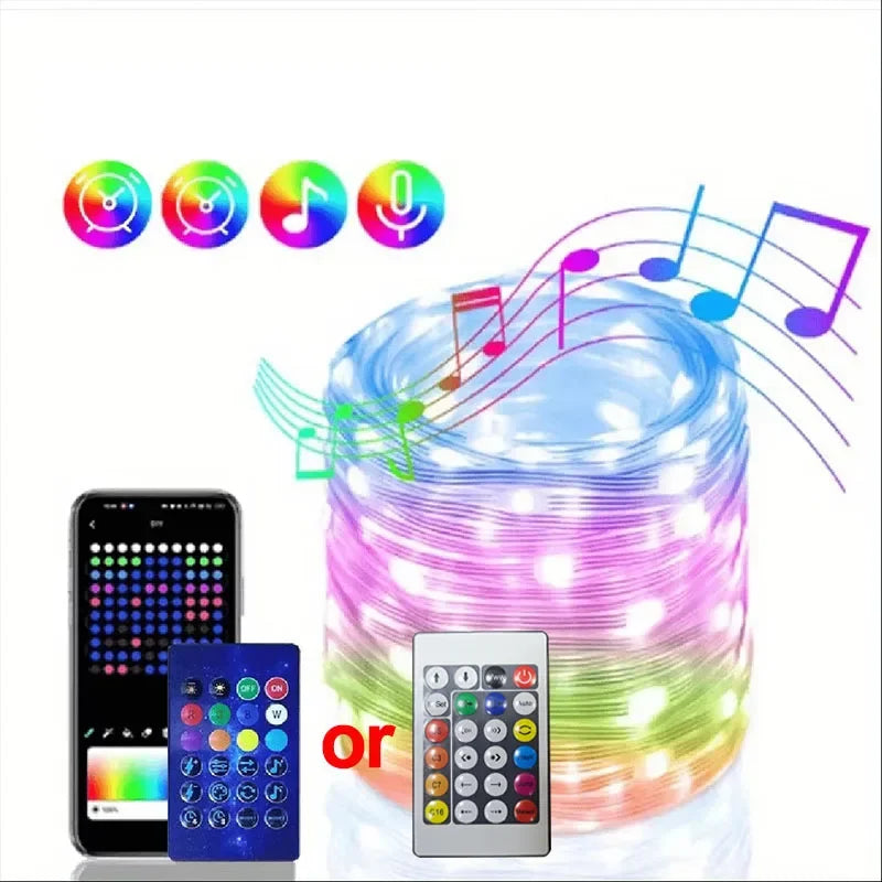 Dreamcolor Bluetooth RGBIC LED Fairy String Lights USB 5m–20m