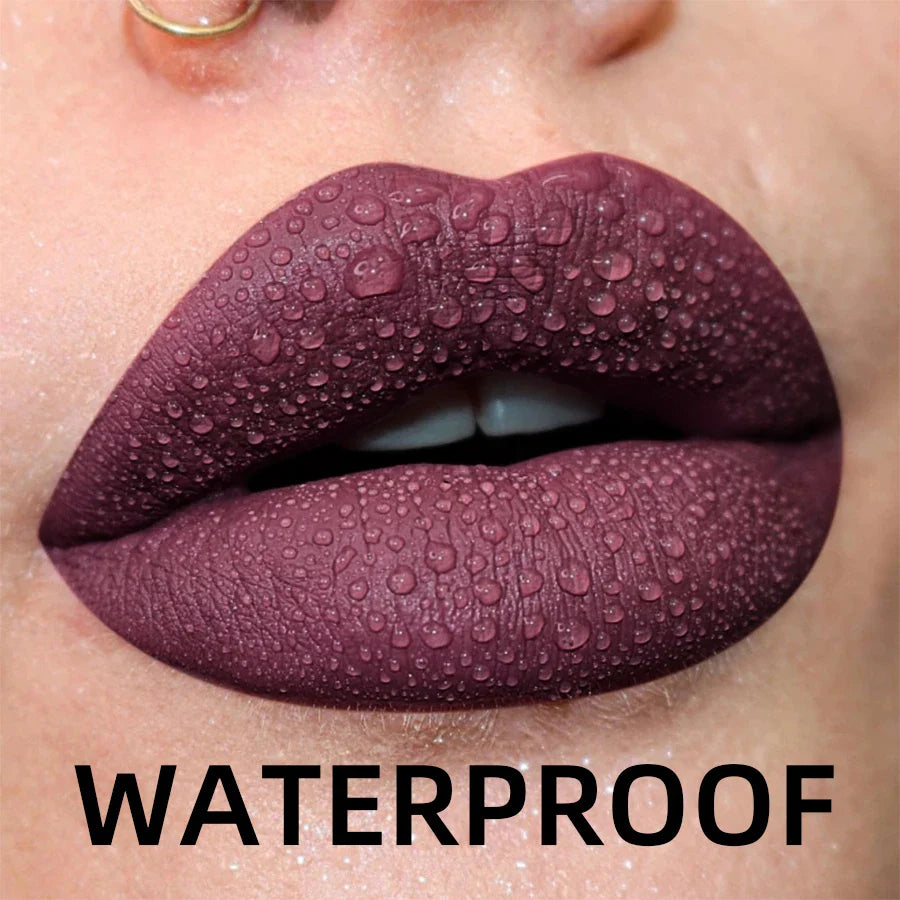 MCD 19-Shade Matte Velvet Liquid Lipstick – Waterproof Lip Glaze