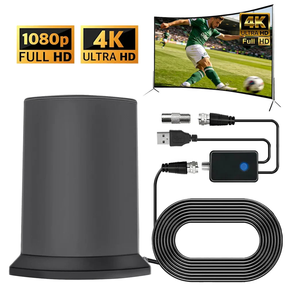 Indoor HDTV Antenna – 25dBi High-Gain Omnidirectional, 80 Mile