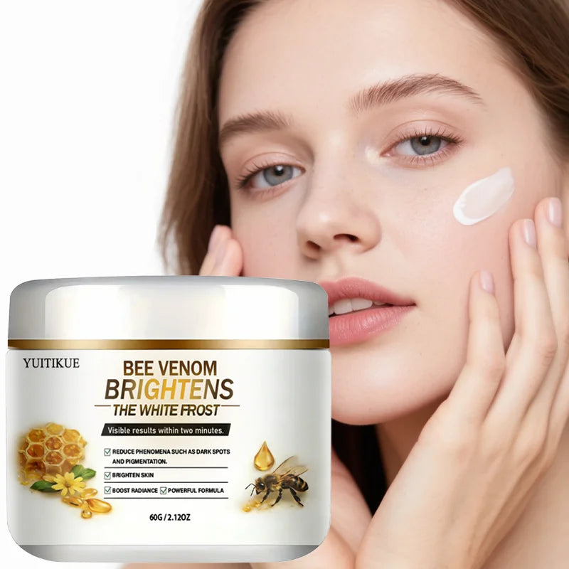 YUITIKUE Bee Venom Brightening Cream 60g Visible Skin Brightener for Dark Spots, Pigmentation & Radiant Skin Tone Peaceful Pleasures Health and Wellness