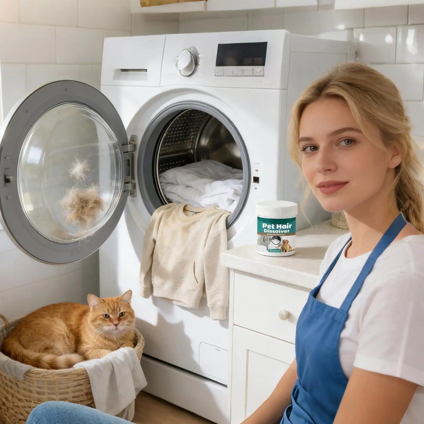 Pet Hair Dissolver Laundry Additive for Washing Machine | 100g