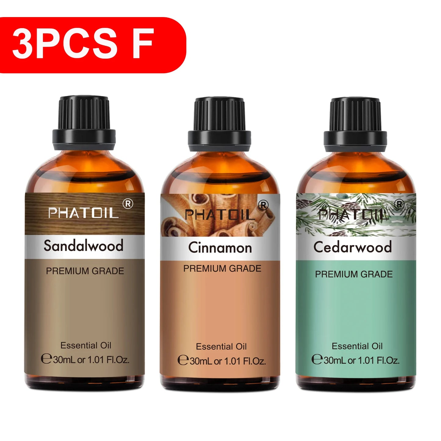 30ml Aromatherapy Essential Oil – Lavender, Lemon, Eucalyptus & More for Diffuser, Candle Making & DIY