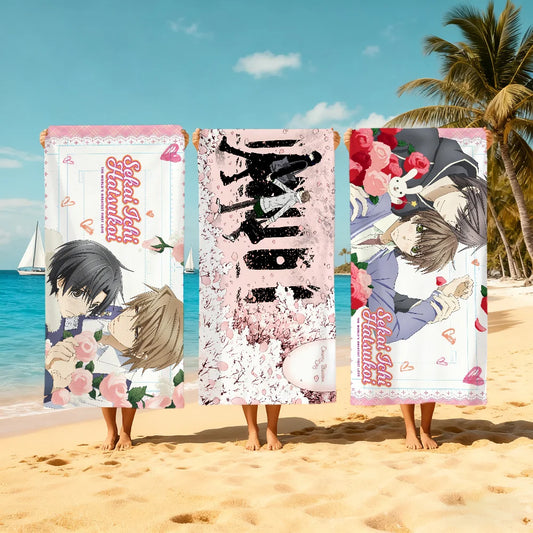 Sekai-ichi Hatsukoi Anime Beach Towel – Quick Dry & Soft Anime Beach Towel Peaceful Pleasures Health and Wellness