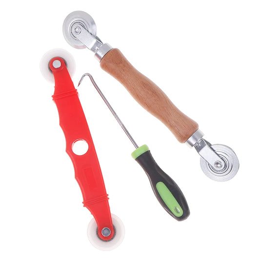 3pcs/set DIY Window Accessories Window Install Tools Press Screen Pulley Roller Repair Tool Screen Door Mesh Pressing Wheel Kit Peaceful Pleasures Health and Wellness Default Title