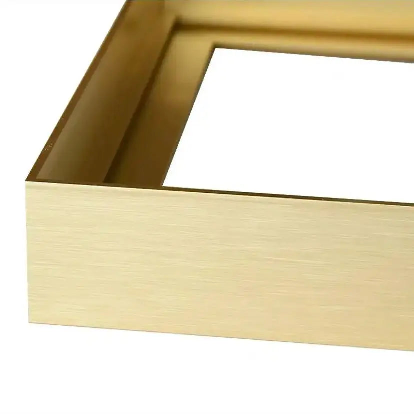 Metal Floating Frame Kit for Home Decoration, Large Wall Picture, Oil Painting Art, DIY Home Decoration, 20,40, 50,60,70,80,90 Peaceful Pleasures Health and Wellness Matte Gold CUSTOM 5