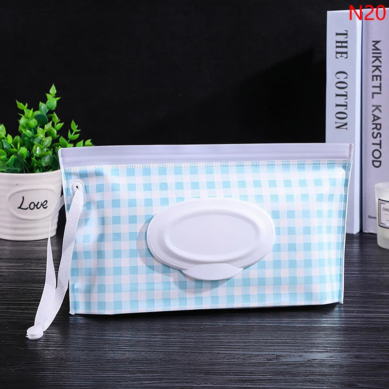 Portable Baby Wet Wipe Pouch | Reusable Refillable Holder