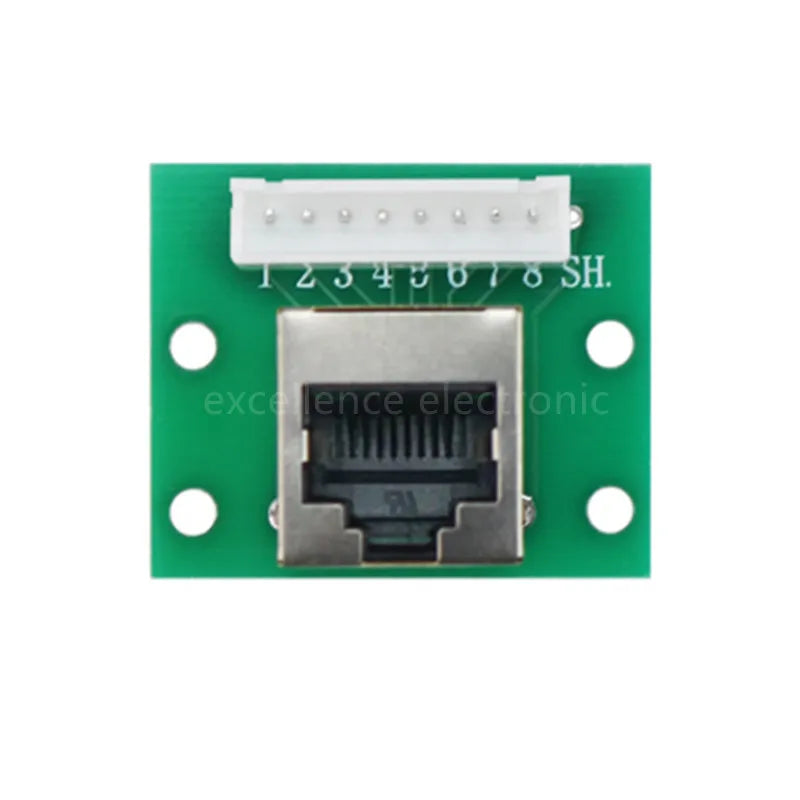 1Pcs RJ45 Adapter Board To XH2.54 Modular Ethernet Connector Adapter Network Interface + Breakout Board + Pin Header Peaceful Pleasures Health and Wellness Vertical XH2.54