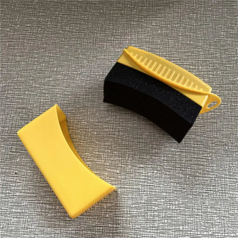 Car Sponge Brushes Tires with Lids Polishing Waxing Oiling Waxing Sponge Wiping Tire Cleaning Brushes Cleaning Tool Peaceful Pleasures Health and Wellness