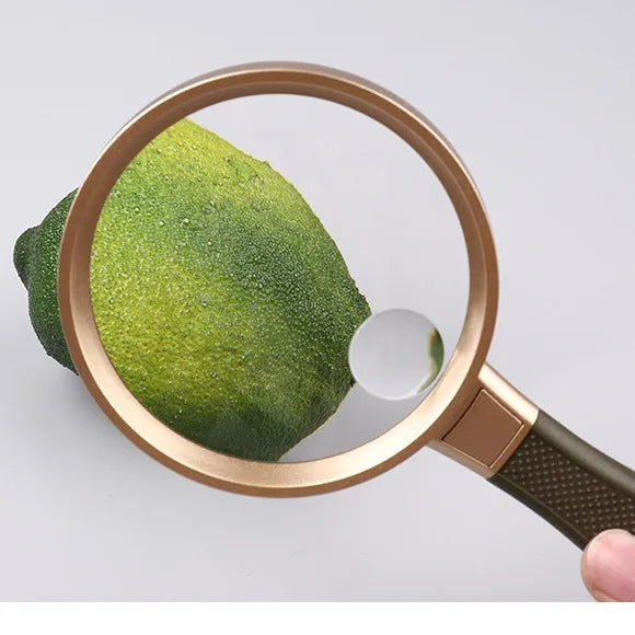 130Mm Handheld Magnifying Glass, High-Definition High Magnification Magnifying Glass, for Elderly People, Large Mirror Peaceful Pleasures Health and Wellness
