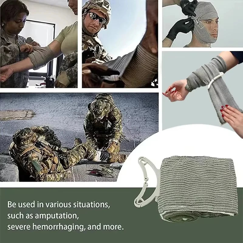 10pcs 4/6inch Medical Trauma Kit Israeli Bandage Emergency Security Protection Hiking Wound First Aid IFAK Trauma Peaceful Pleasures Health and Wellness