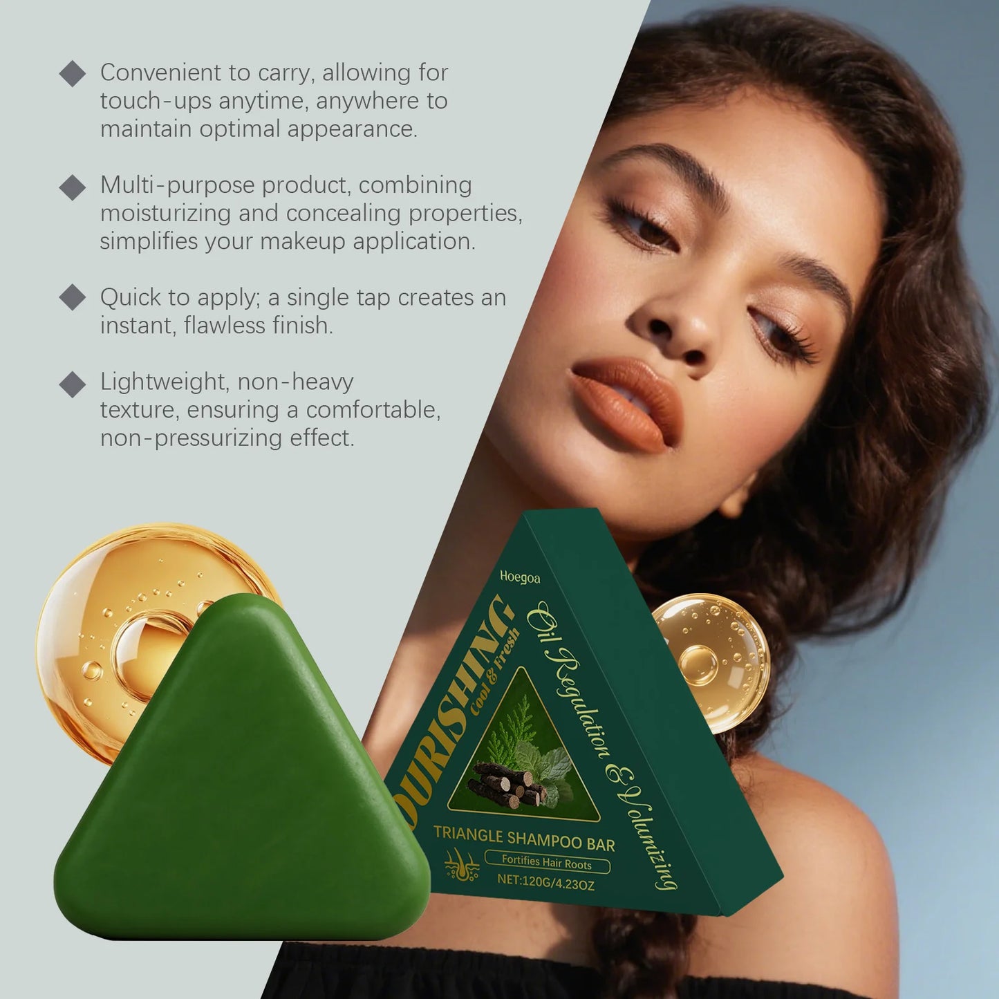 HOEGOA Herbal Shampoo Bar – Dandruff, Oil Control & Hair Loss