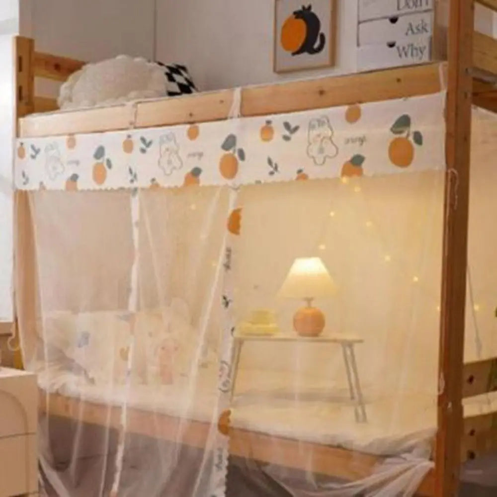 Floral Mosquito Net – Breathable Dustproof Bed Canopy Netting