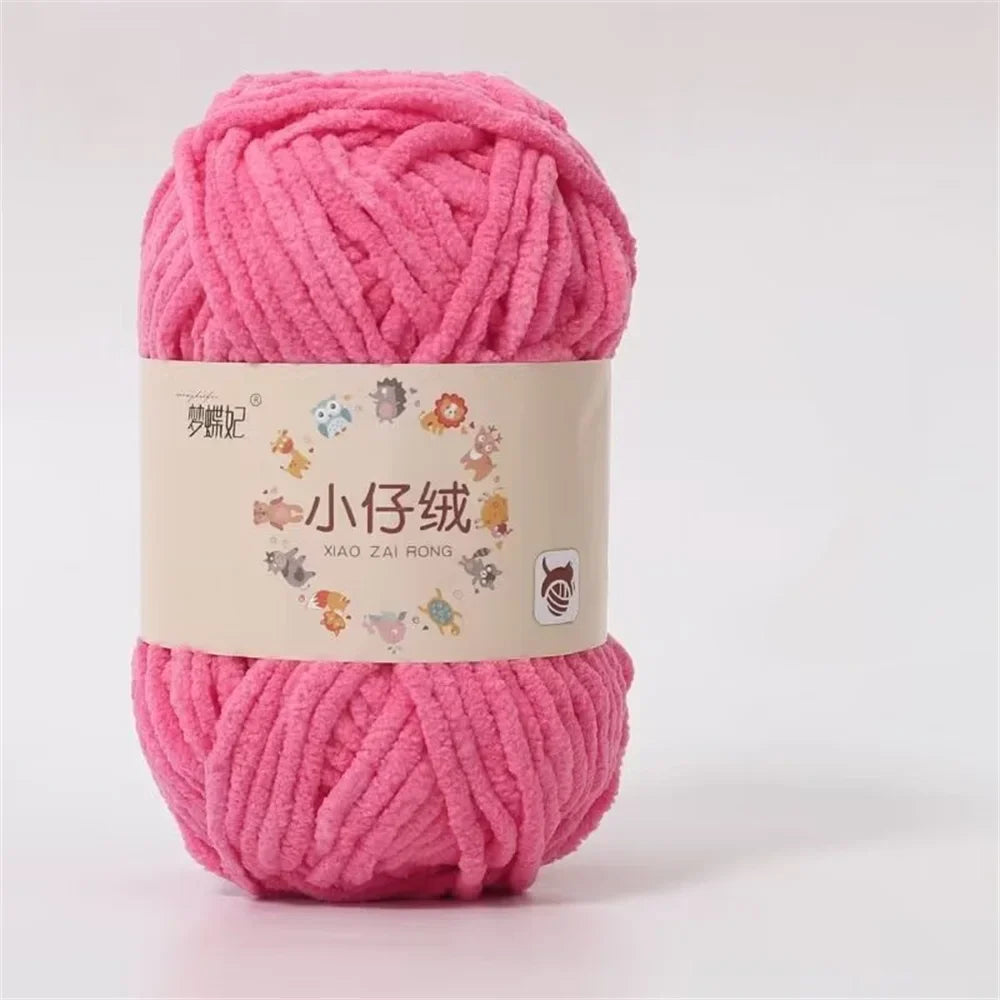 50g Milk Cotton Chunky Yarn – Soft Velvet Knitting & Crochet