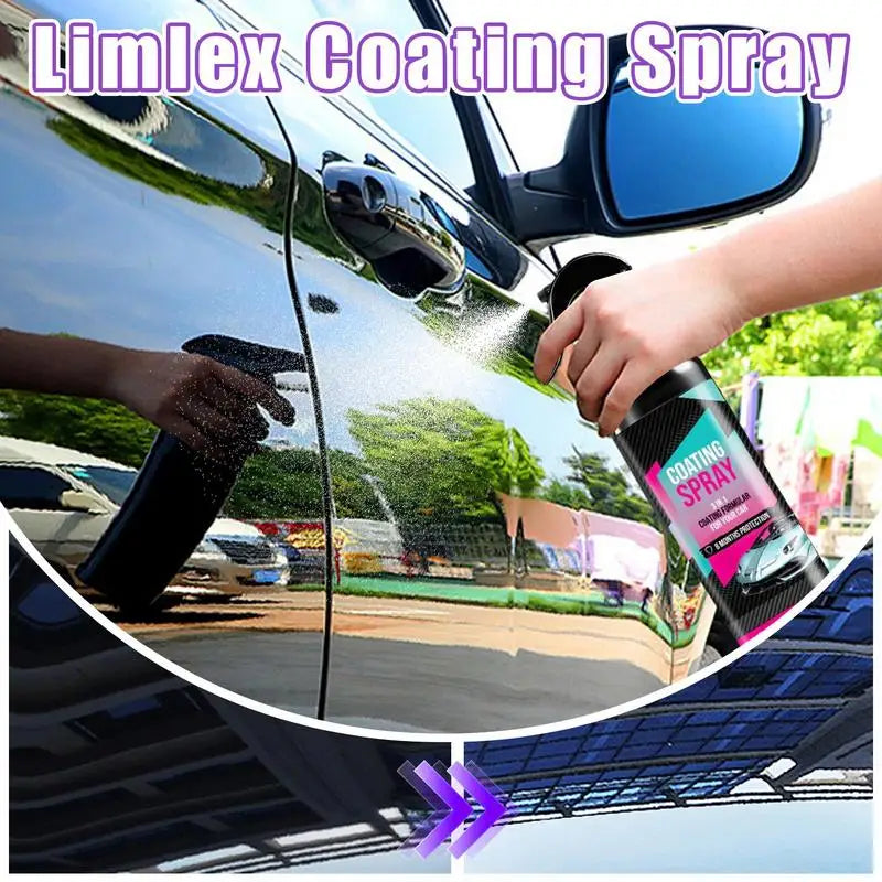 Coating Agent Spray Car Wax Renewal Agent Polish Coat Spray Quick Detailing Spray Polisher Refurbish Agent High Protection Coats Peaceful Pleasures Health and Wellness