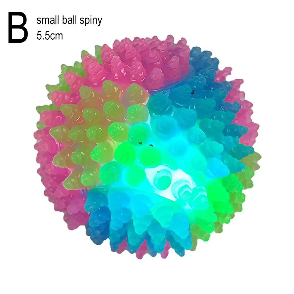 LED Flashing Ball Toy for Dogs & Cats | Glowing TPR Bounce Ball