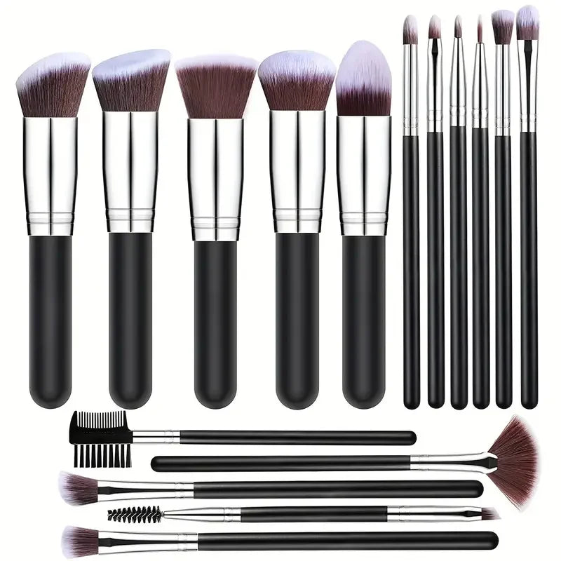 RUNTOIN 14-16Pc Professional Makeup Brush Set – Face & Eye