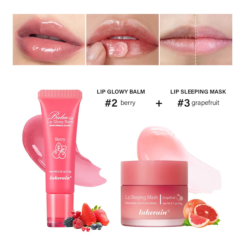 Lip Balm & Overnight Lip Mask Set | Nourishing 2-Pc Duo