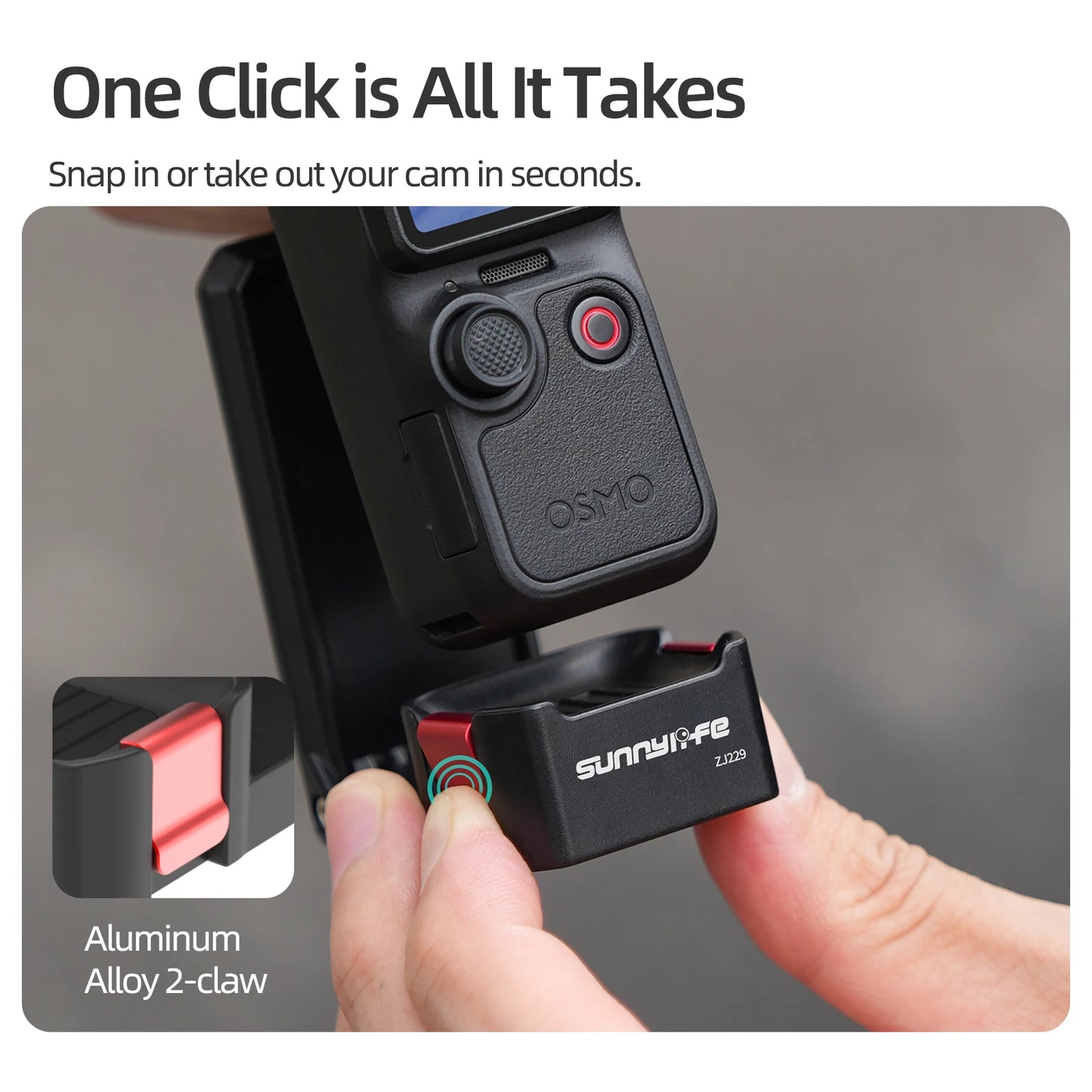 Ultra-Strong Magnetic Mount Base For DJI Osmo Pocket 4 Pro/4/3 Quick-Release And Quick-Mount Design Magnetic Mount Base Peaceful Pleasures Health and Wellness