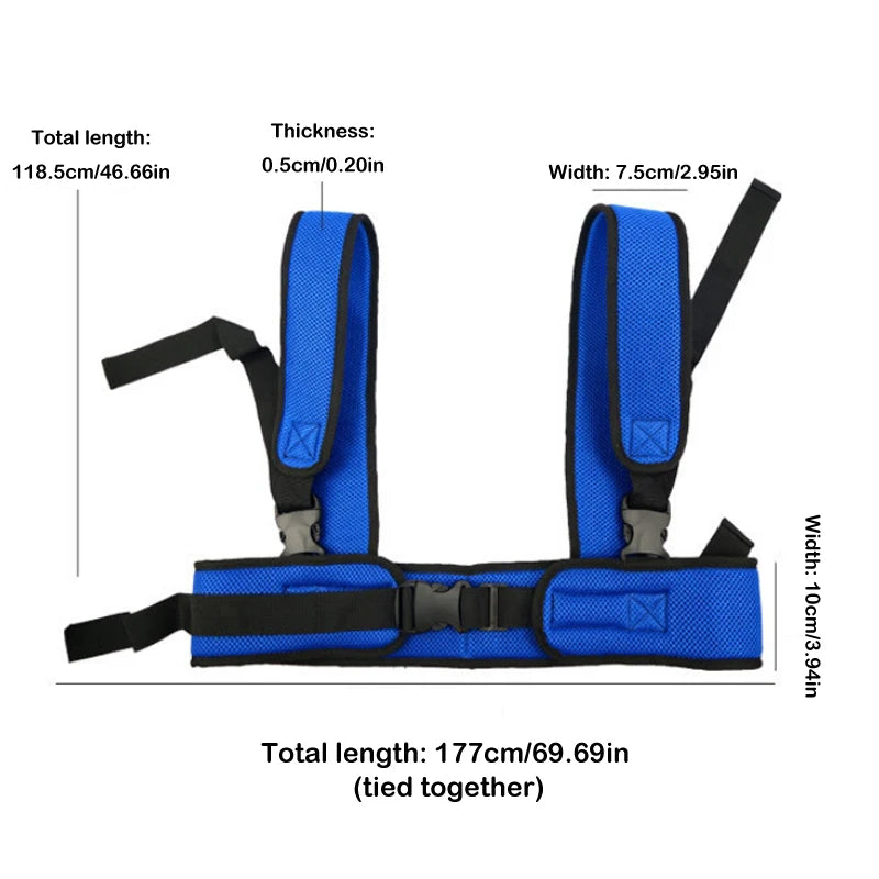 Wheelchair Fall Prevention Safety Seat Belt Shoulder Fixing Straps Nursing Band For Elderly Patients Harness Brace Support Vest Peaceful Pleasures Health and Wellness