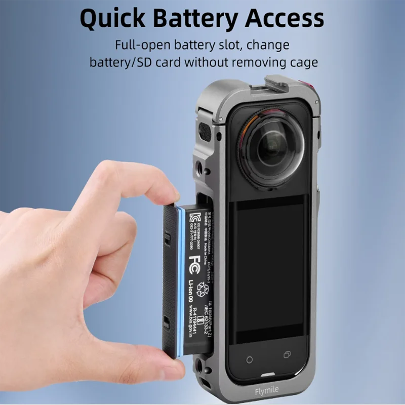 Insta360 X5 Metal Cage Kit – Aluminum Frame & Lens Guard