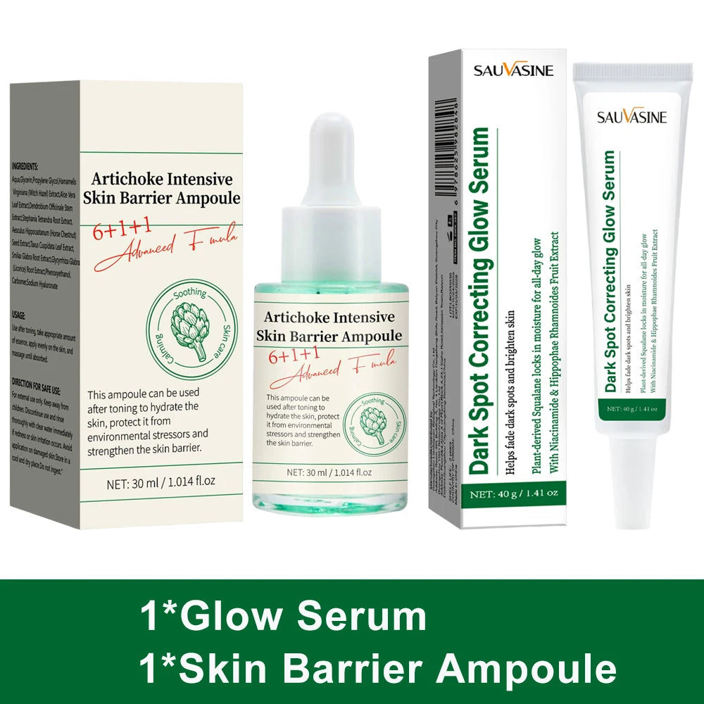 Dark Spot Correcting Glow Serum Brighten Skin Tone 5% Niacinamide Lightens Dark Spot Skin Care Serum for Face 40g Peaceful Pleasures Health and Wellness 2PCS SET