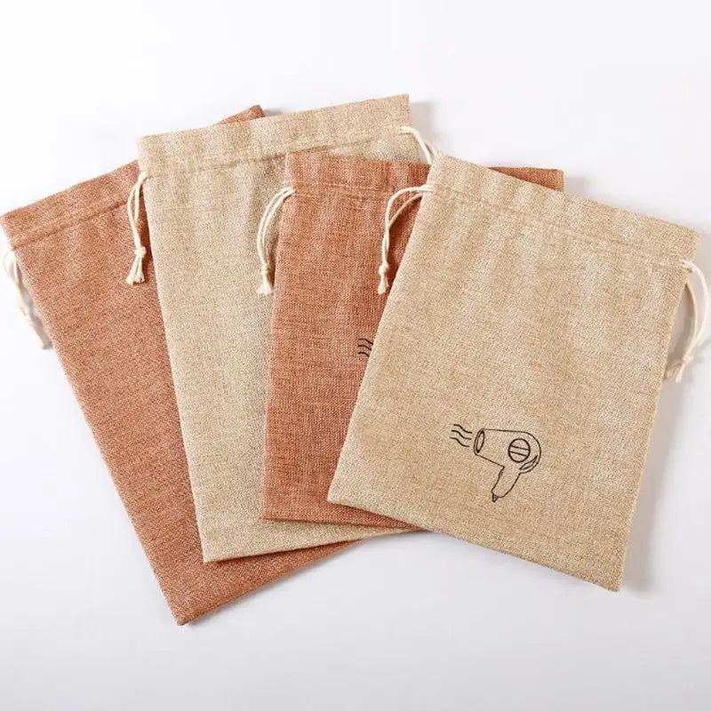 Portable Hair Dryer Storage Bag | Drawstring Travel Organizer