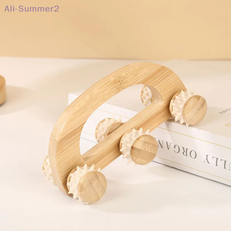 Wooden Massage Roller Tool, Manual Wooden Massager, Wood Back Massage Roller For Neck Leg Back Deep Tissue Muscle Massage Peaceful Pleasures Health and Wellness