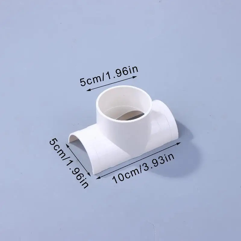 New PVC Open Tee Pipe Joint Repair Patch Drain Pipe Adapter Tube Connectors For Home Outdoor Industrial Plumbing Accessories Peaceful Pleasures Health and Wellness A1
