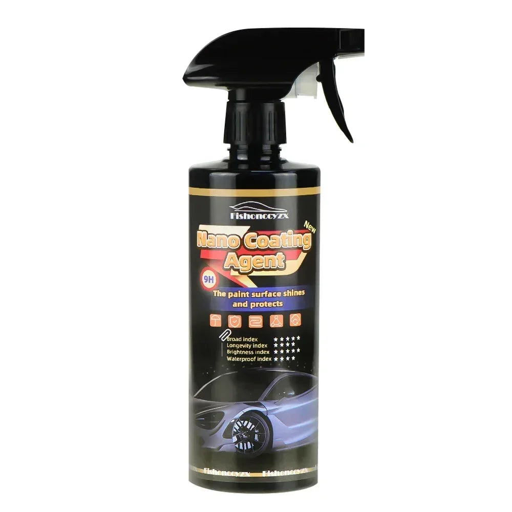 9H Nano Ceramic Car Coating Liquid Glass Plated Crystal Hydrophobic Waterproof Polishing Paint Hardness Car Polish Liquid Peaceful Pleasures Health and Wellness 500ml