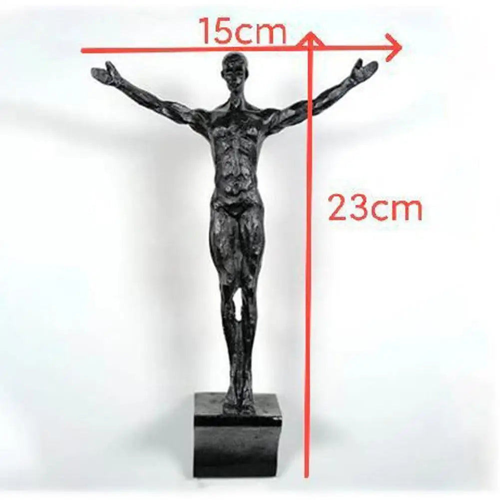 Athlete Rock Climbing Man Resin Background Wall Hanging Decoration Sculpture Statue Figures Present Decor Retro Peaceful Pleasures Health and Wellness