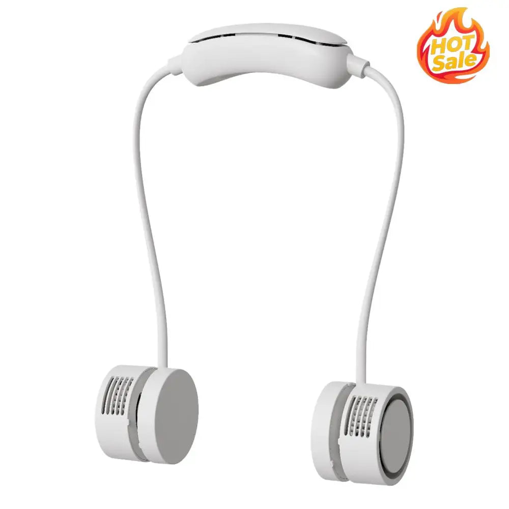 Portable Bladeless Neck Fan – 3 Speeds, 360° Cooling Rechargeable