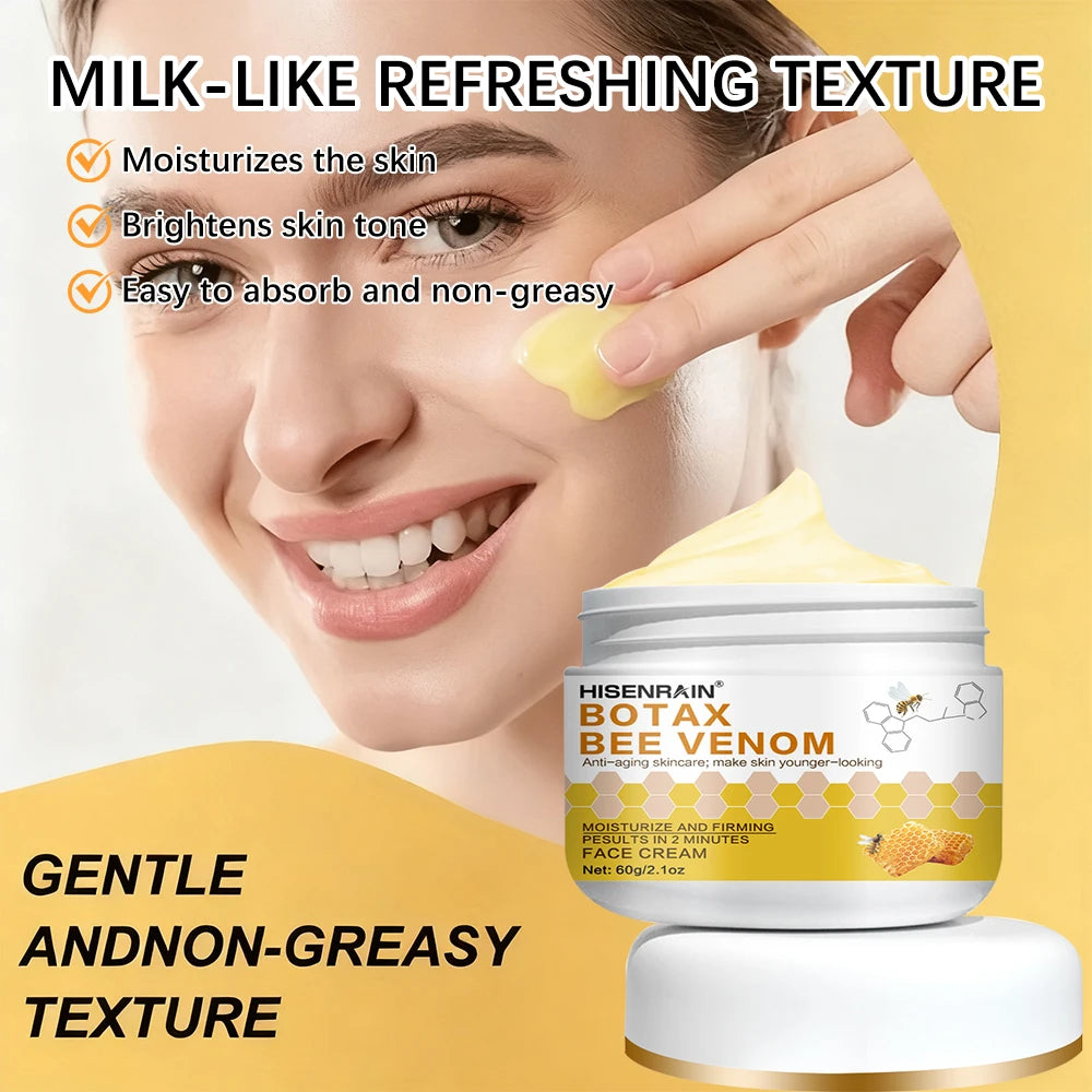 HISENRAIN Botax & Honey Anti-Aging Yellow Cream, Wrinkle Reduction & Firming Face Moisturizer, 24H Intense Hydration. Peaceful Pleasures Health and Wellness