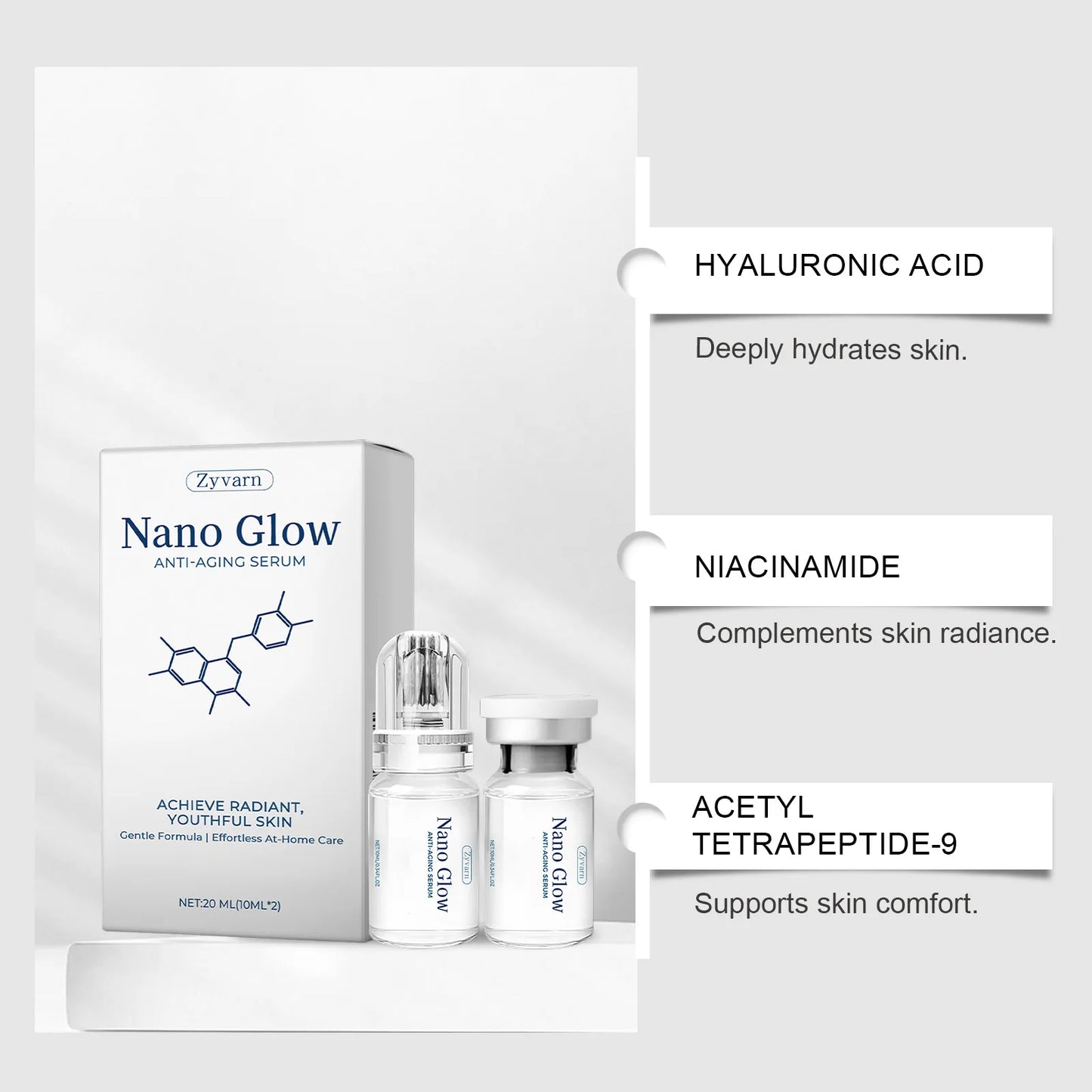 Jaysuing Microneedle Roller Serum Set – Hydrating & Brightening