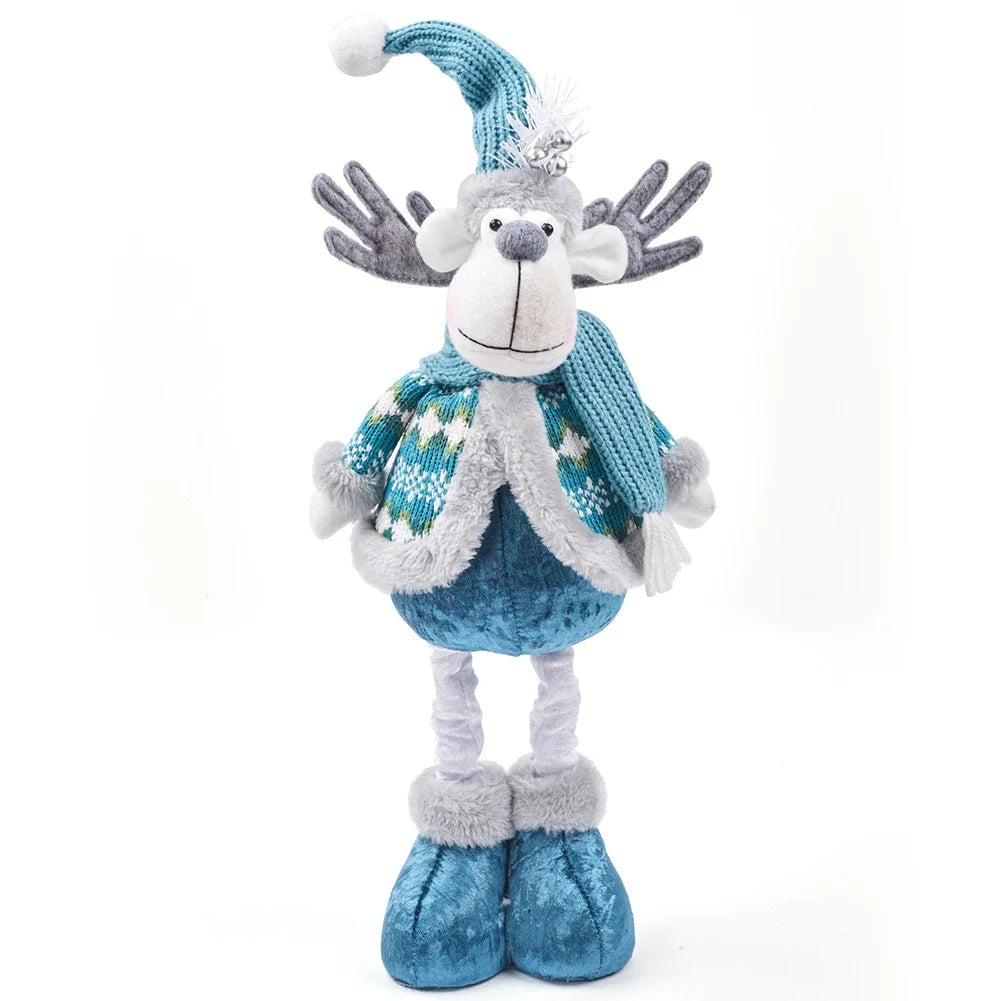 Retractable Christmas Doll Table Ornament | Santa, Reindeer