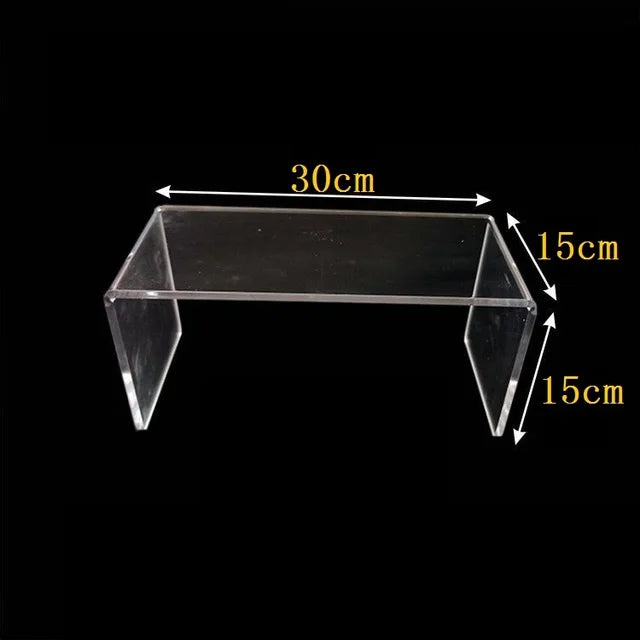 U-Shape Acrylic Display Risers – 15 Sizes for Jewelry & Figures