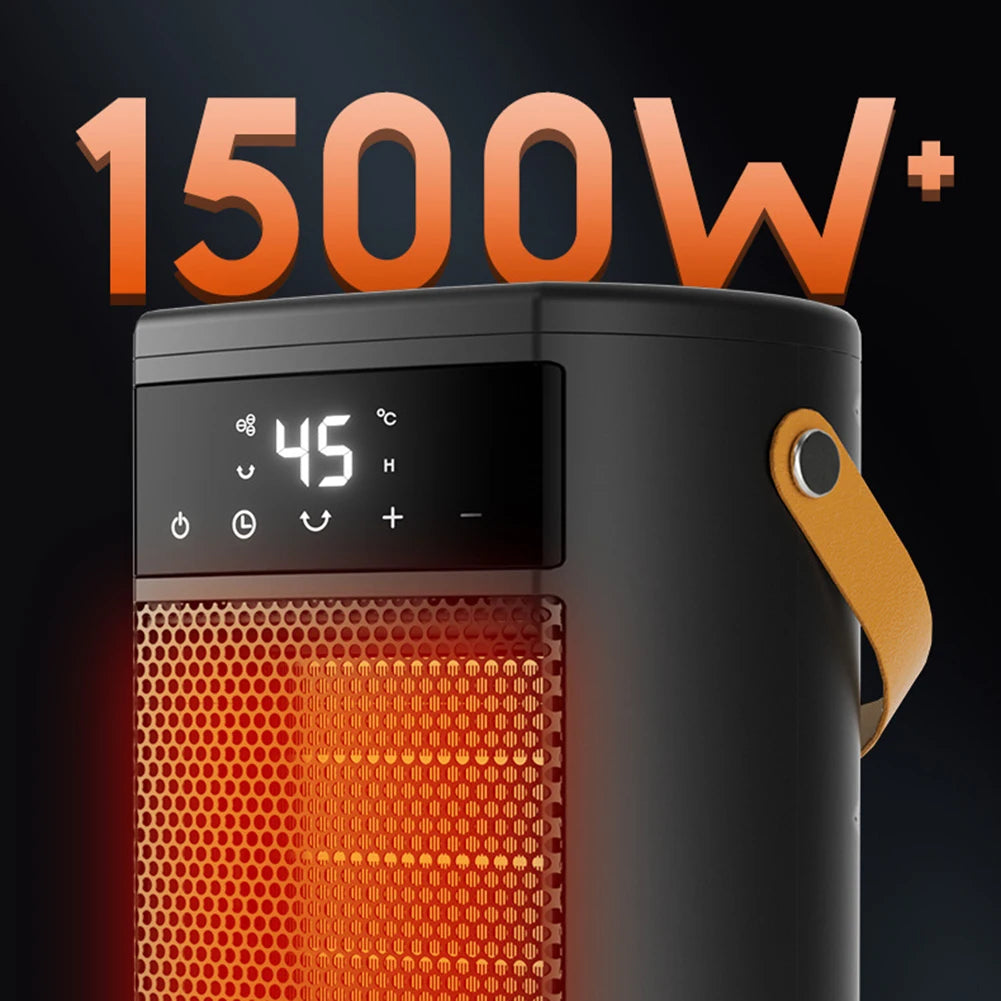 Portable 1500W PTC Ceramic Desktop Space Heater | Digital Display