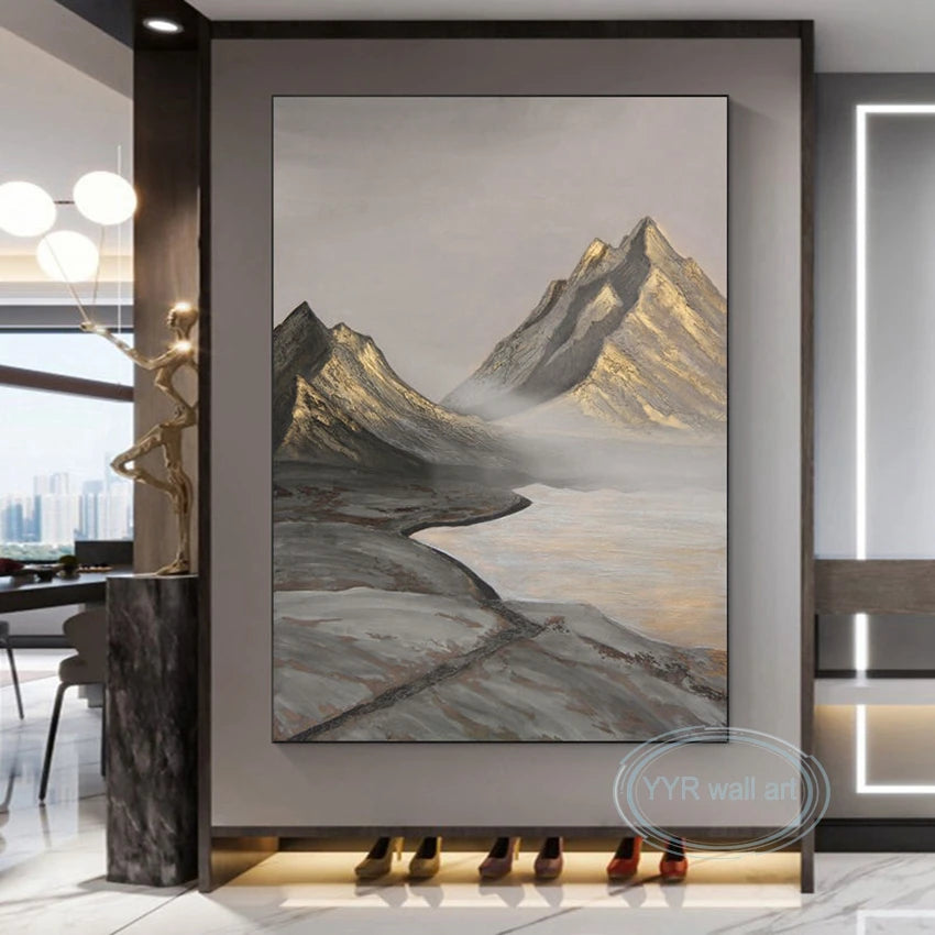 New High Quality Landscape Painting Handmade Canvas Oil Painting Modern Wall Art Canvas Poster Living Room Bedroom Decor Picture Peaceful Pleasures Health and Wellness