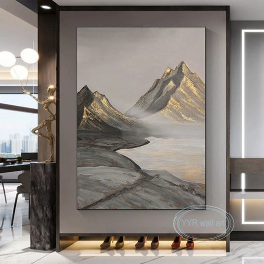 New High Quality Landscape Painting Handmade Canvas Oil Painting Modern Wall Art Canvas Poster Living Room Bedroom Decor Picture Peaceful Pleasures Health and Wellness