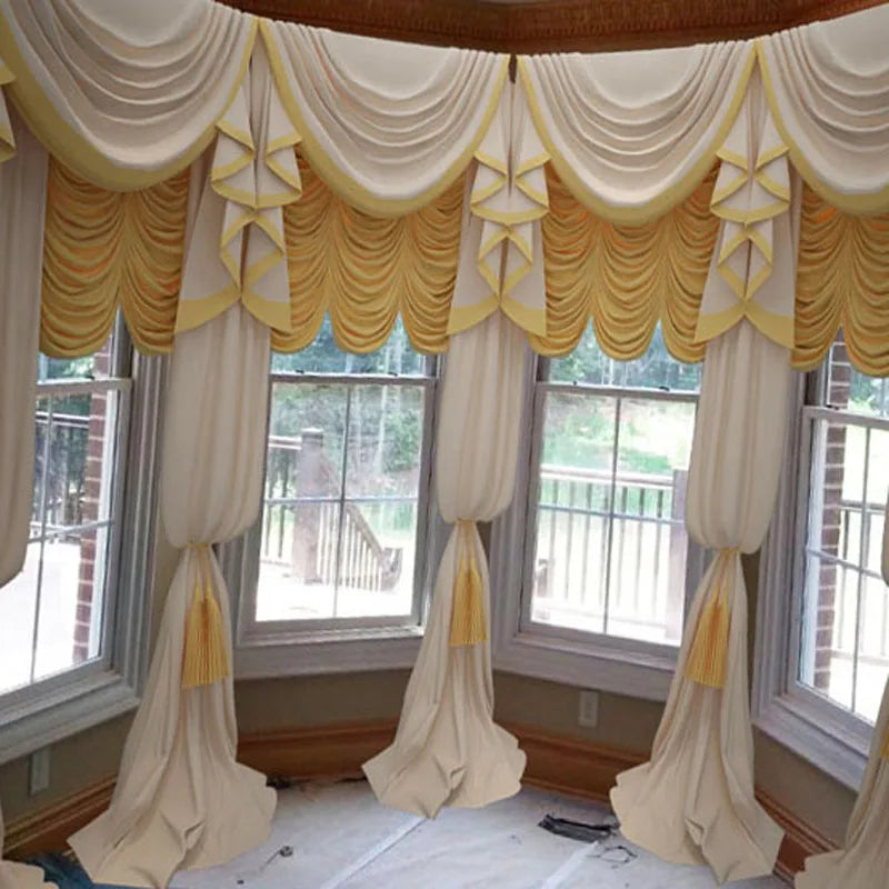 Luxury Velvet Curtain Set | Roman Blinds, Drapes & Valance