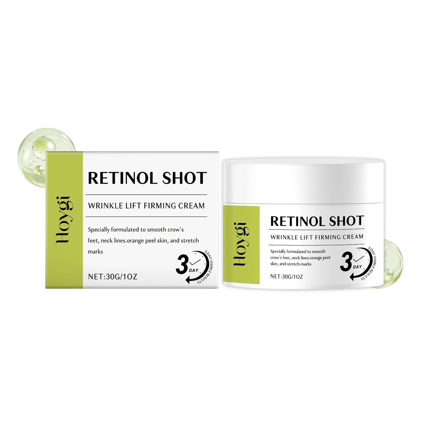 Retinol Eye Care Set – Firming Cream & Serum for Dark Circles