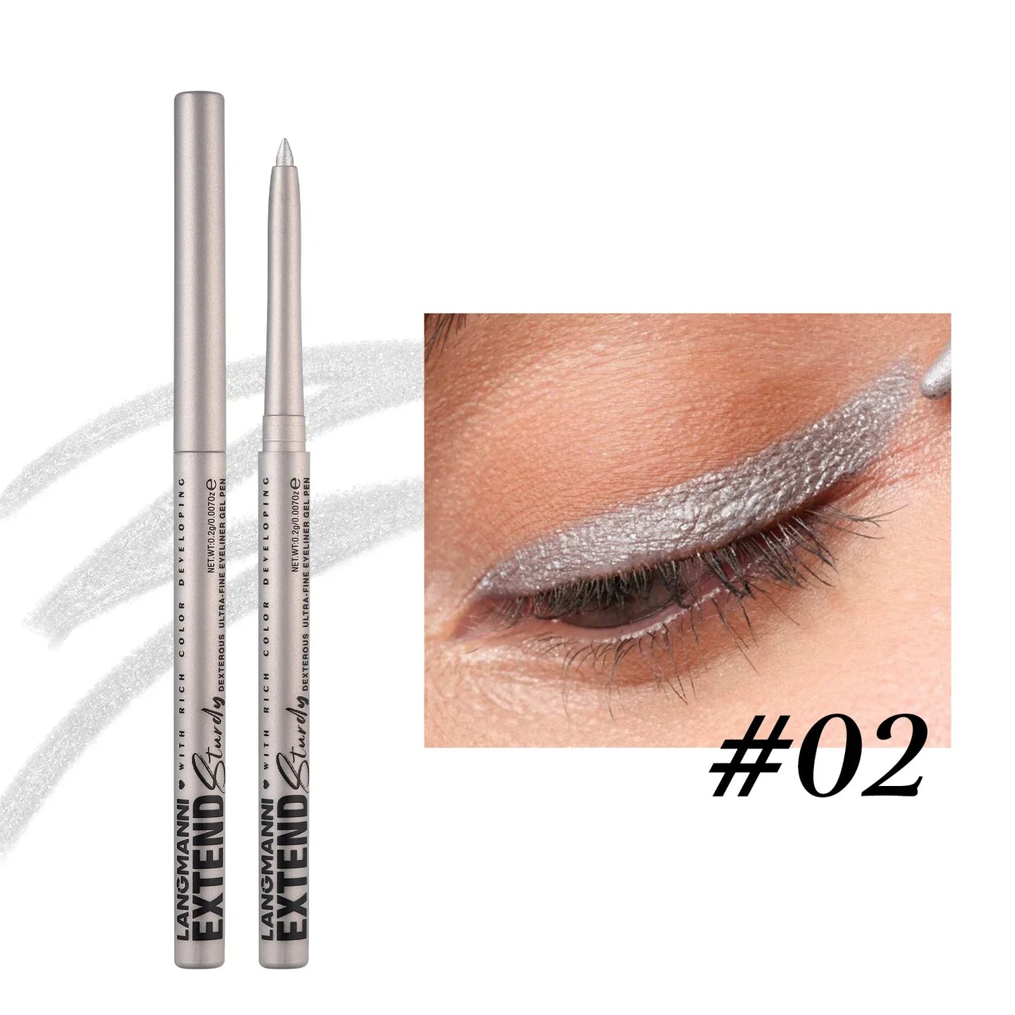 2-in-1 Waterproof Eyeliner & Eye Shadow Pencil | 12 Colors