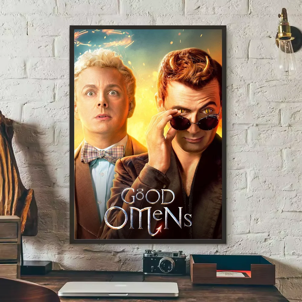 Good Omens TV Show Poster – HD Waterproof PVC Wall Art Decor TV Show Wall Poster Peaceful Pleasures Health and Wellness