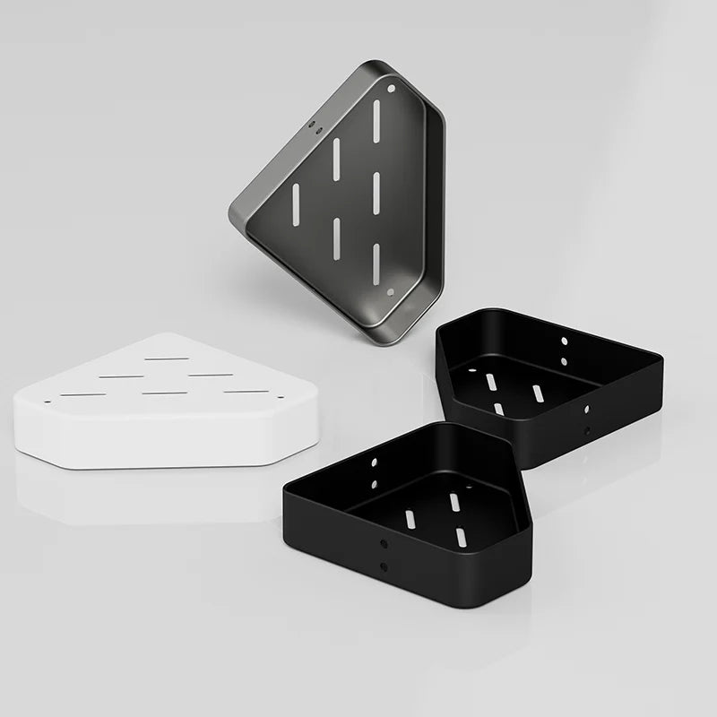 Aluminum Corner Bathroom Shelf | Wall Mounted Shower Organizer