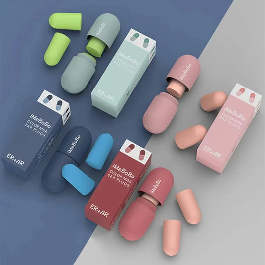 10-Pack Soft Foam Sleep Earplugs – Noise Reduction & Anti-Snore Sleep Earplugs Peaceful Pleasures Health and Wellness Random Colors 10 Box