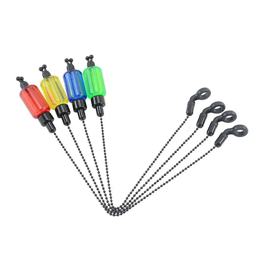 Durable Plastic Fishing Swinger Indicators, 4 Color Removable Tubes & Fluorescent Design, Essential Carp Fishing Accessories Peaceful Pleasures Health and Wellness