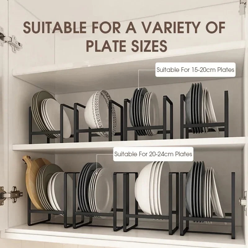 Iron Dish Drain Rack – Japanese Style Countertop Plate Holder