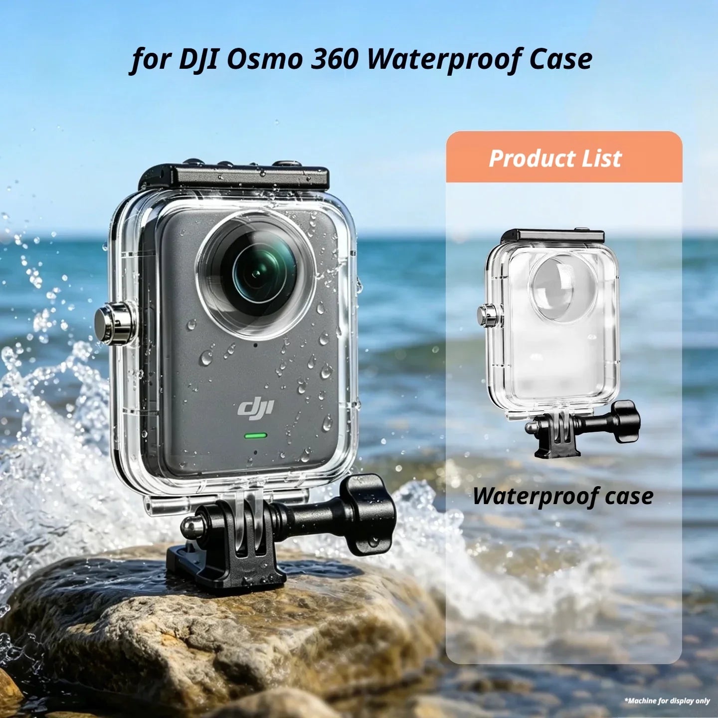 45m Waterproof Dive Case for DJI Osmo 360 | Protective Housing