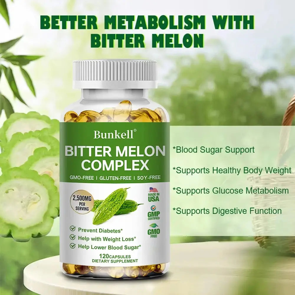 Bitter Melon Extract - Helps balance blood sugar and blood lipids, promotes overall metabolic health, weight management, Peaceful Pleasures Health and Wellness