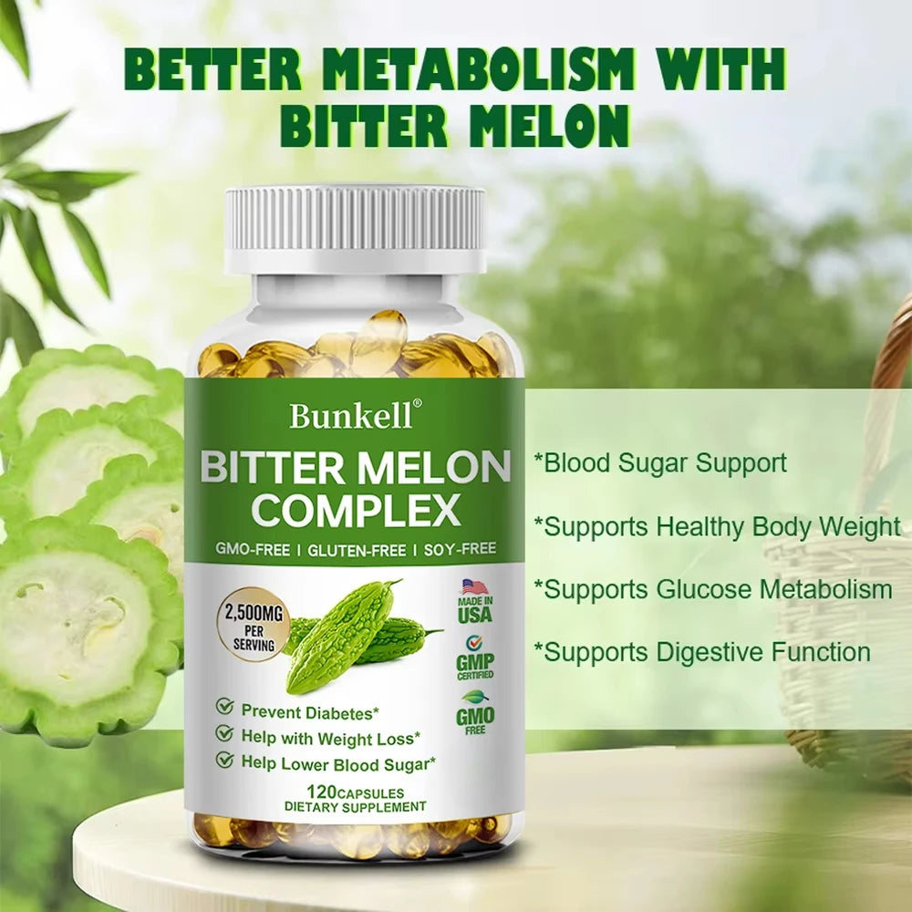 Bitter Melon Extract - Helps balance blood sugar and blood lipids, promotes overall metabolic health, weight management, Peaceful Pleasures Health and Wellness
